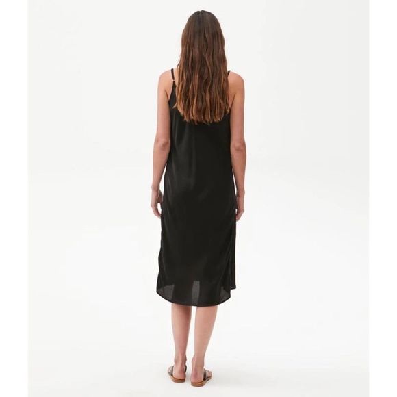 MICHAEL STARS PEARL COWL NECK SLIP DRESS size M in black - Picture 3 of 9